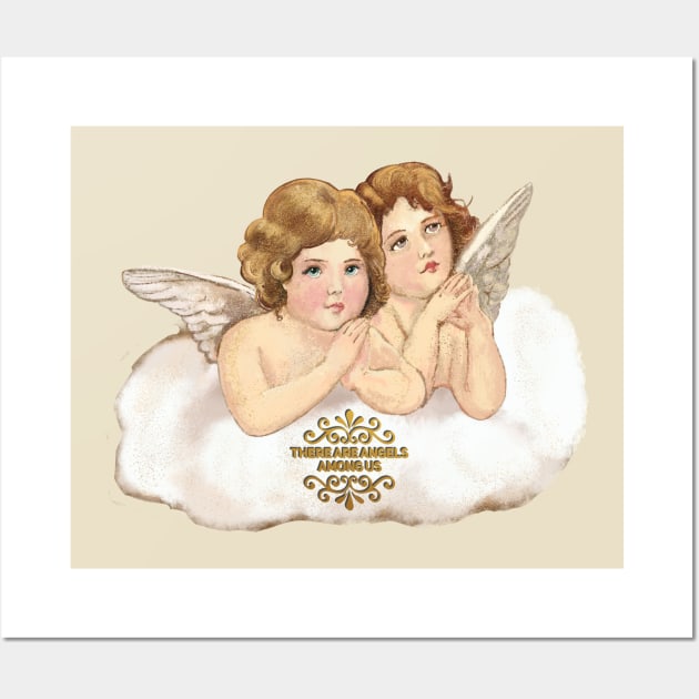 Two angels Wall Art by Mimie20